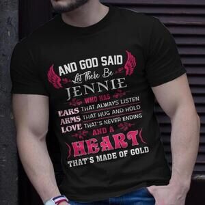 Jennie Name And God Said Let There Be Jennie T-shirt